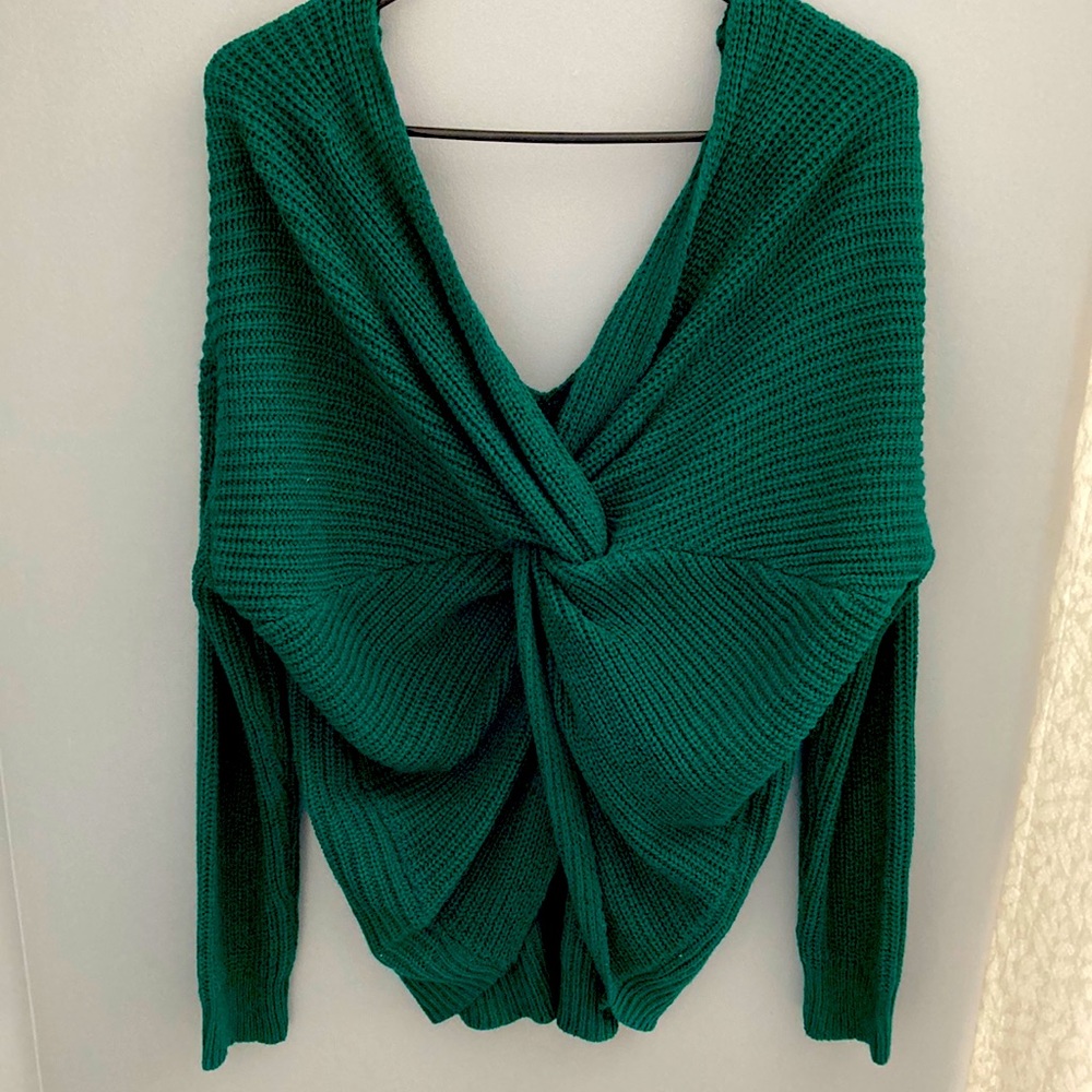 Twist Back Sweater